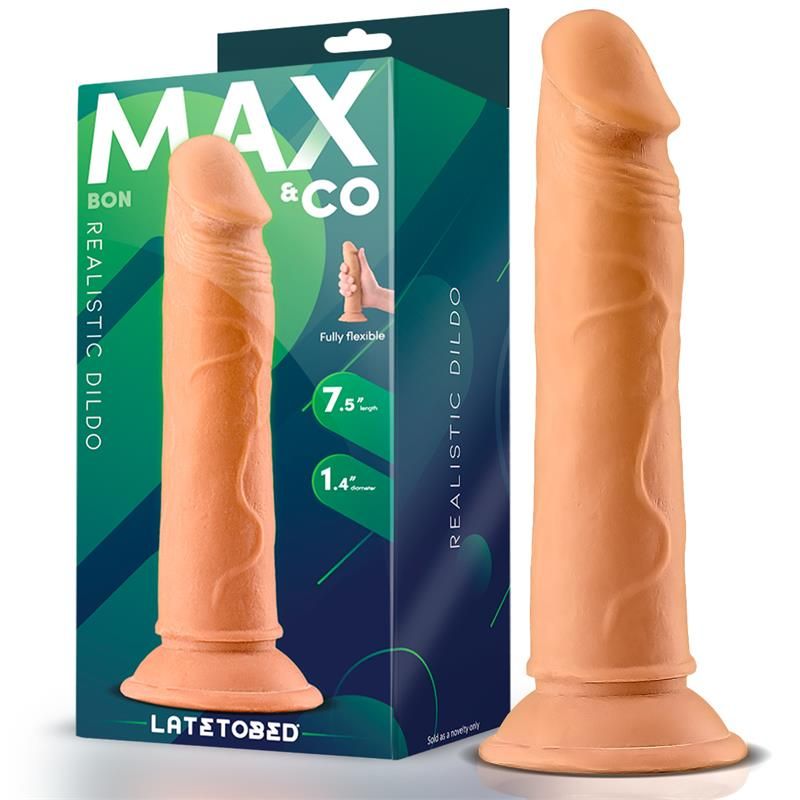 Bon Realistic Dildo with Suction Cup 7.5 Flesh Bon Realistic Dildo with Suction Cup 7.5 Flesh