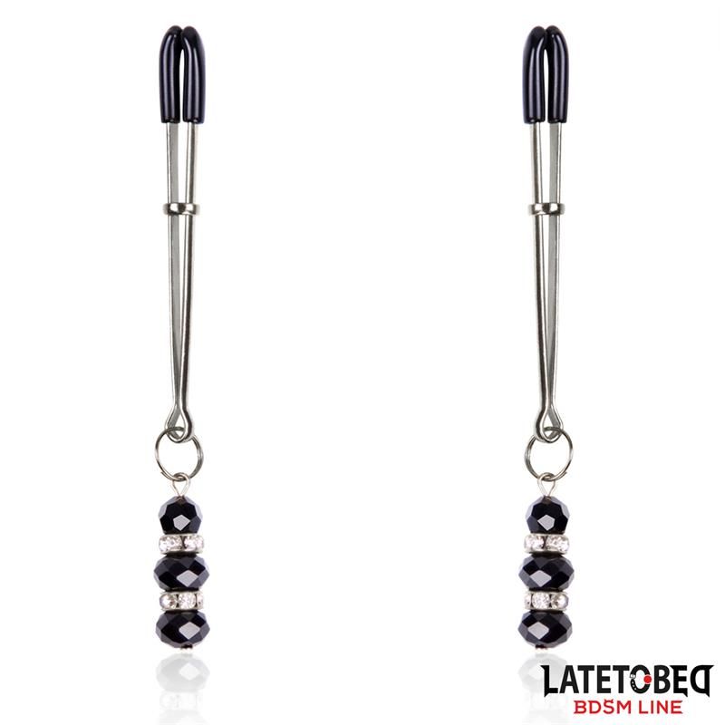 Nipple Clamps with Glass Beads Nipple Clamps with Glass Beads