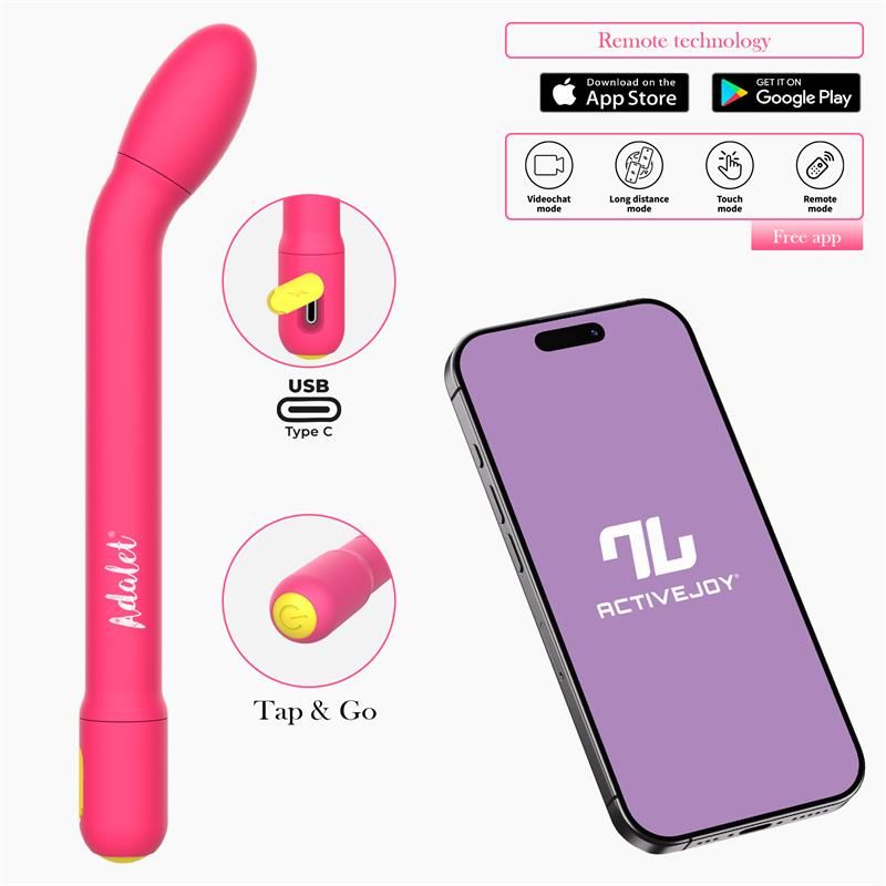 Gently G-Point Vibrator with APP Pink Gently G-Point Vibrator with APP Pink
