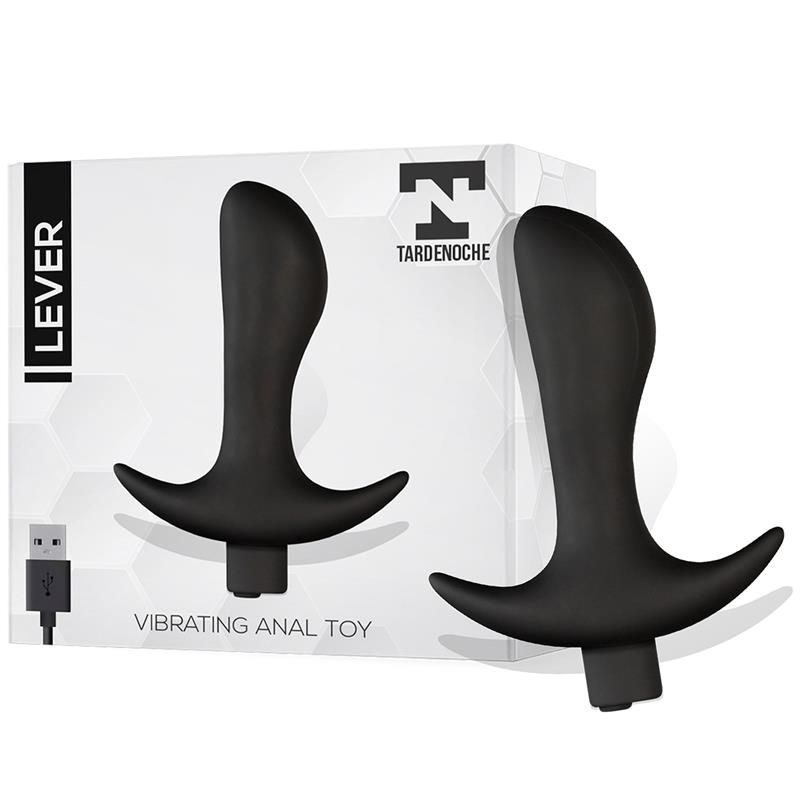 Lever Anal Plug with Vibration USB Silicone Lever Anal Plug with Vibration USB Silicone