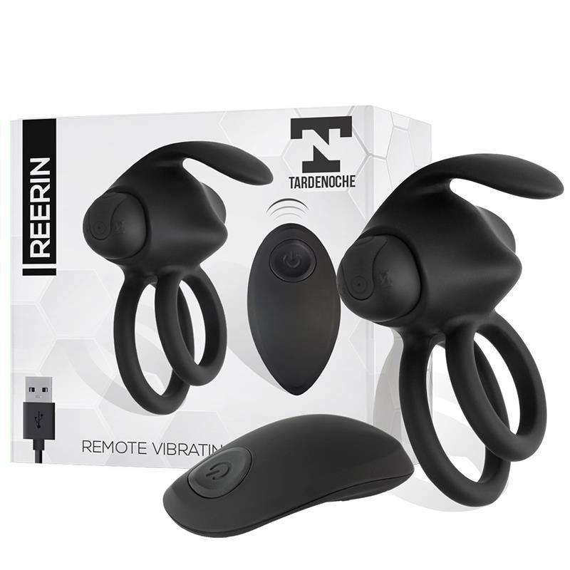 Reerin Dual Vibrating Ring USB Remote Control USB Silicone Reerin Dual Vibrating Ring USB Remote Control USB Silicone