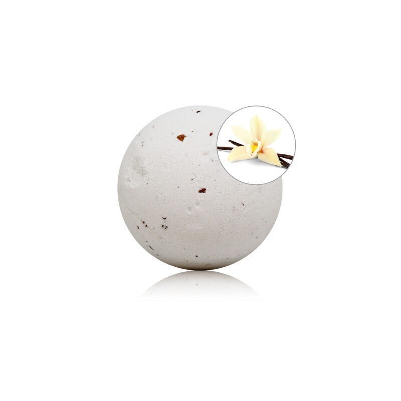 Vanilla Scented Bath Bomb with Rose Petals 150 gr Vanilla Scented Bath Bomb with Rose Petals 150 gr