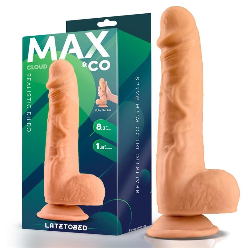 Cloud Realistic Dildo with Testicles 8.3 Flesh Cloud Realistic Dildo with Testicles 8.3 Flesh