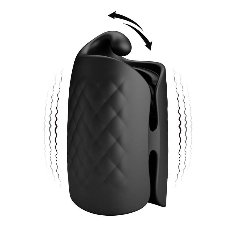 Black Glans Trainer Vibrating Male Masturbator Black Glans Trainer Vibrating Male Masturbator