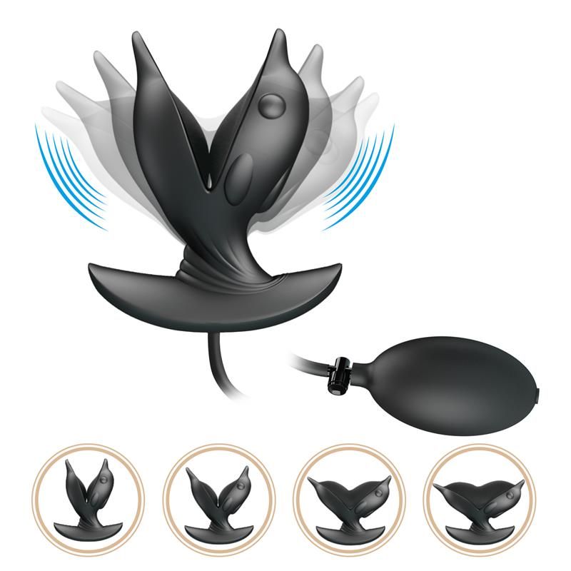 Hanson Inflatable Butt Plug with Vibration Hanson Inflatable Butt Plug with Vibration