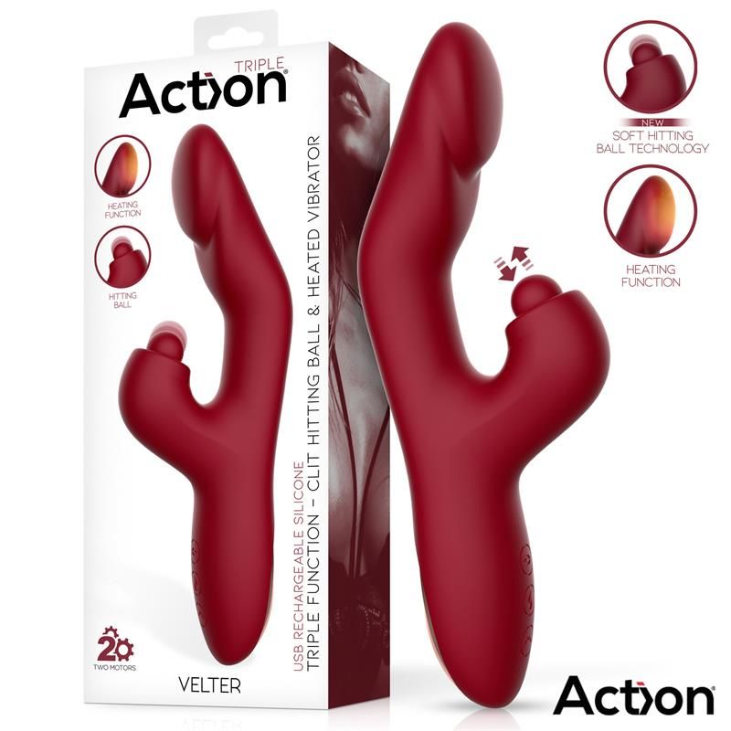 Velter Soft Clit Hitting Ball with Vibration and Heating Function Velter Soft Clit Hitting Ball with Vibration and Heating Function