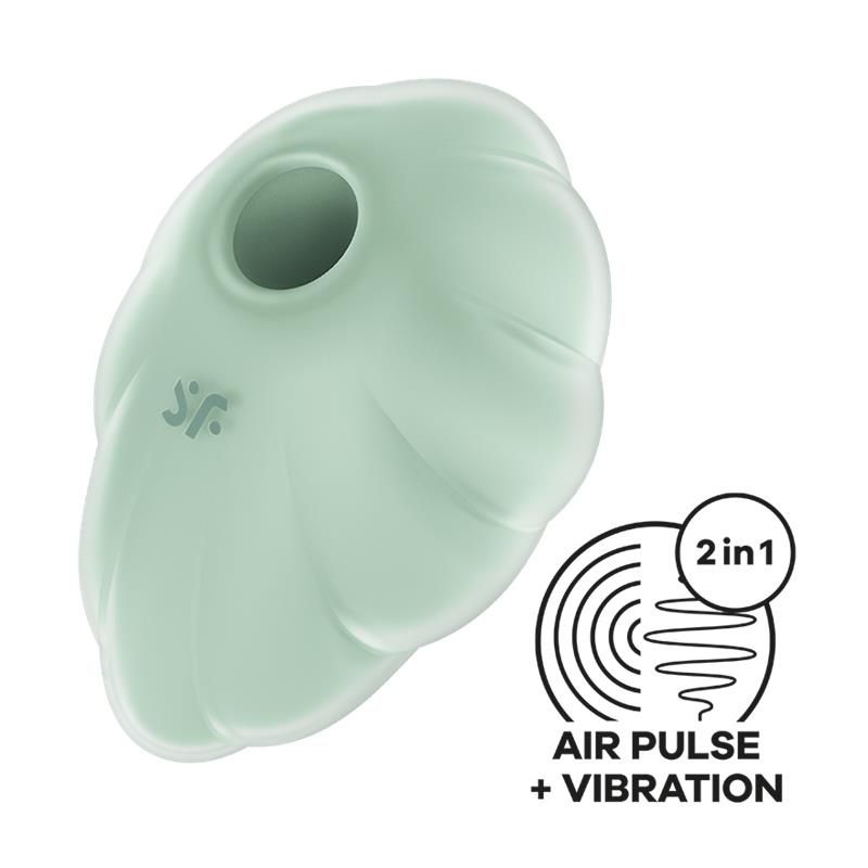 Cloud Dancer Clit Sucker and Vibe Mint Cloud Dancer Clit Sucker and Vibe Mint