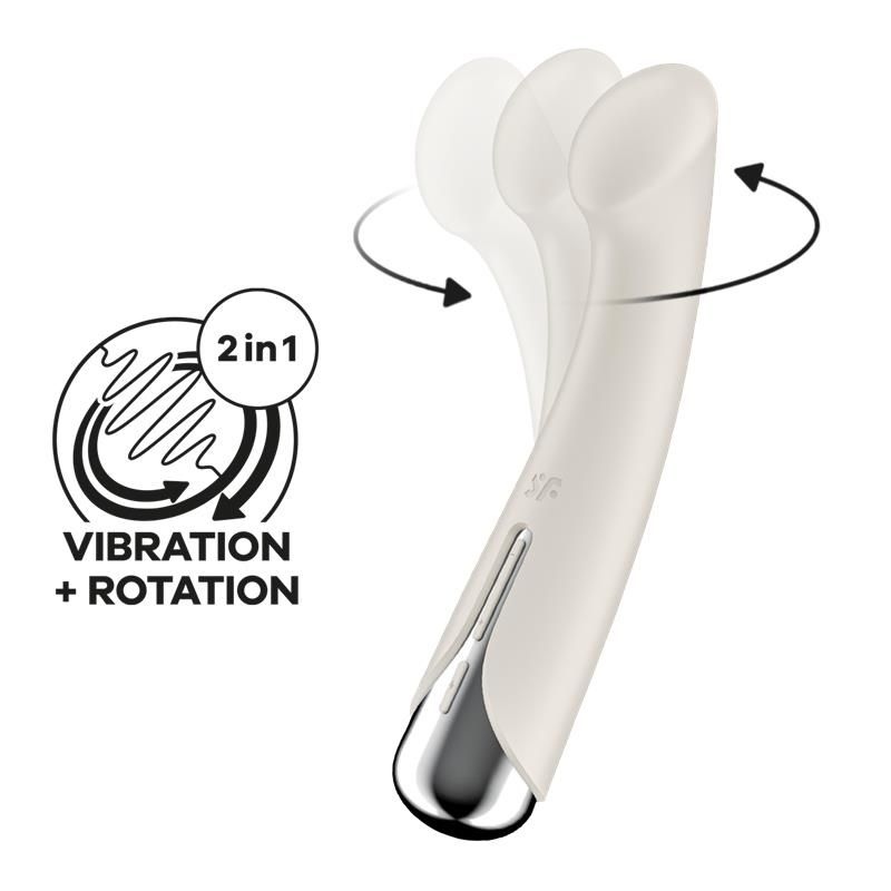 Spinning G-Spot 1 Vibe and Rotator Beige Spinning G-Spot 1 Vibe and Rotator Beige