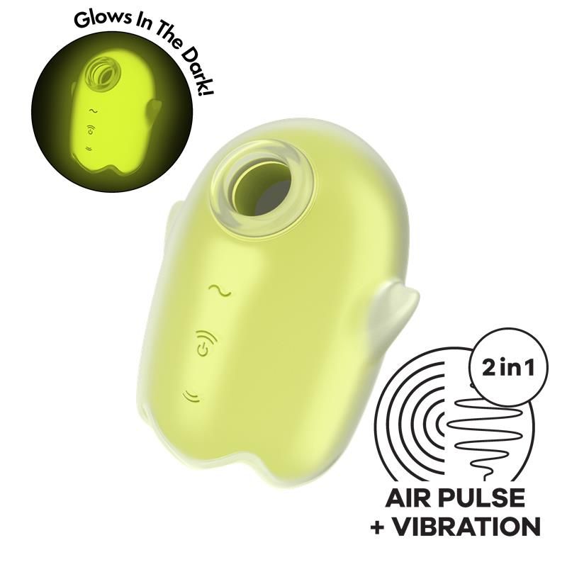 Glowing Ghost Clitoris Sucker Glows in the dark Yellow Glowing Ghost Clitoris Sucker Glows in the dark Yellow