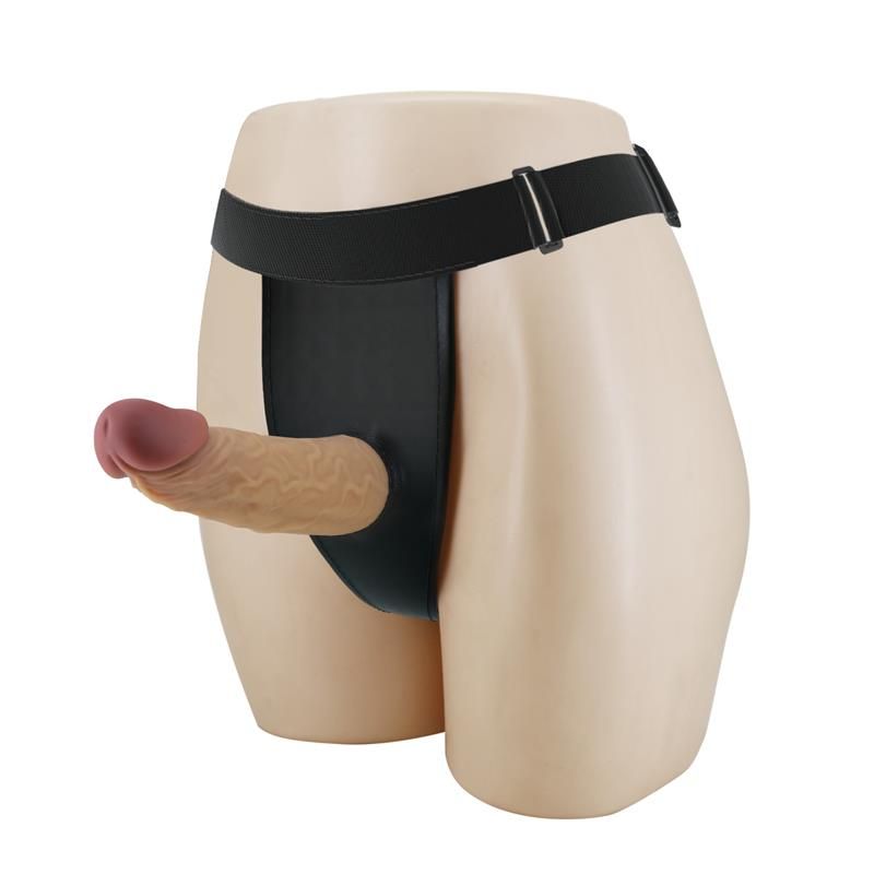 Houston Strap-On Harness with Hollow Dildo Houston Strap-On Harness with Hollow Dildo