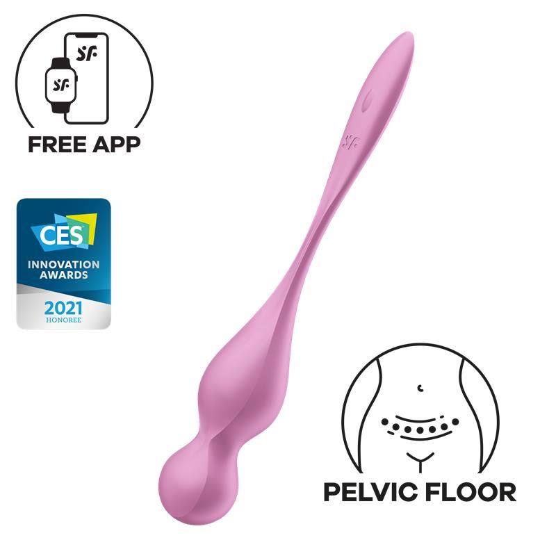 Love Birds 1 Kegel Balls with APP Pink Love Birds 1 Kegel Balls with APP Pink
