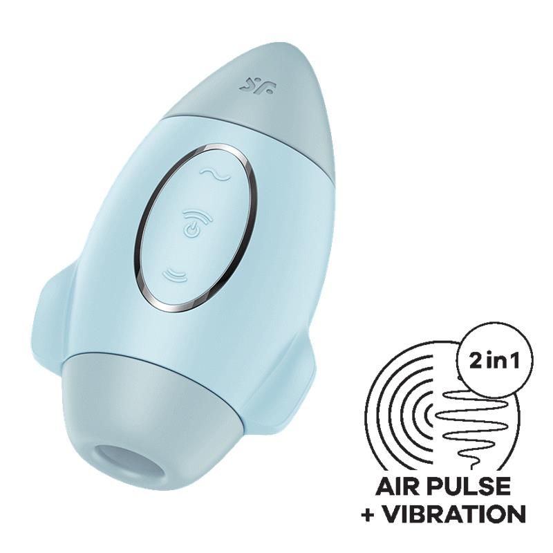 Mission Control Clit Sucker and Vibe Blue Mission Control Clit Sucker and Vibe Blue
