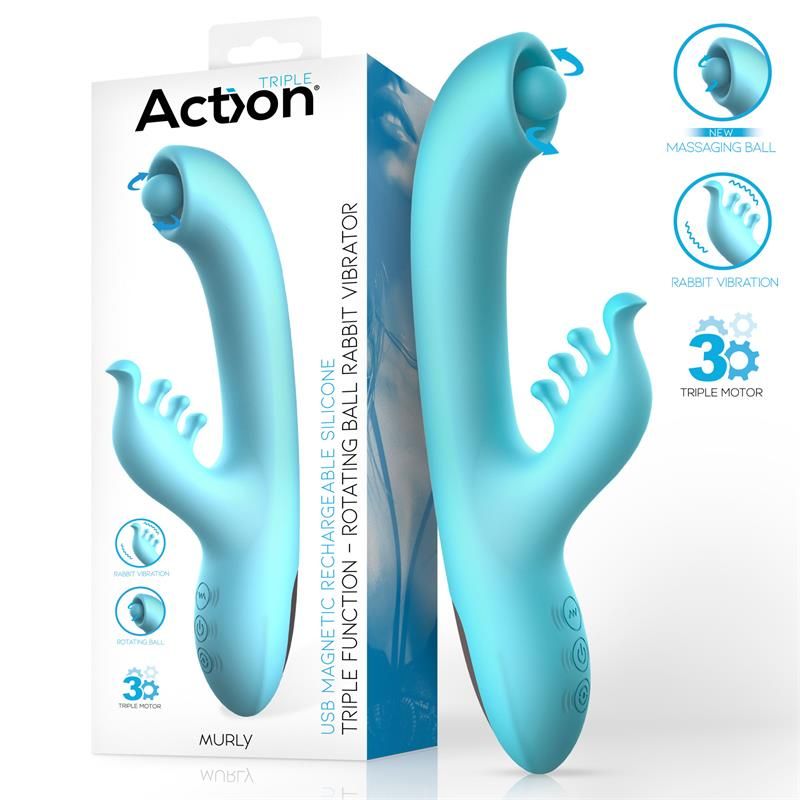 Murly Soft Massaging Ball 360? con Vibraci?n Doble - 3 Motores Murly Soft Massaging Ball 360? con Vibraci?n Doble - 3 Motores