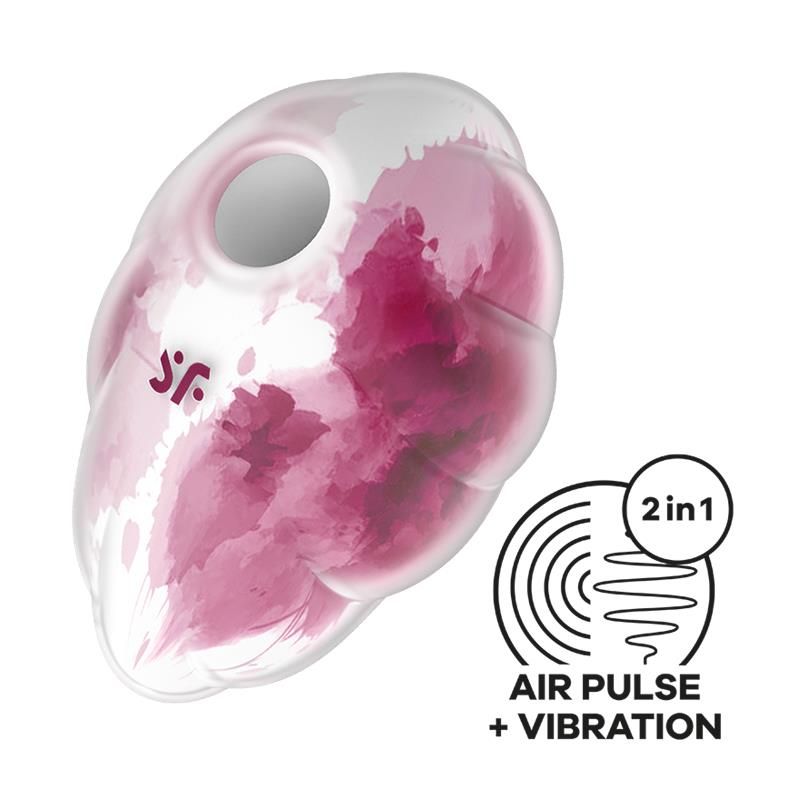 Cloud Dancer Clit Sucker and Vibe Red Print Cloud Dancer Clit Sucker and Vibe Red Print
