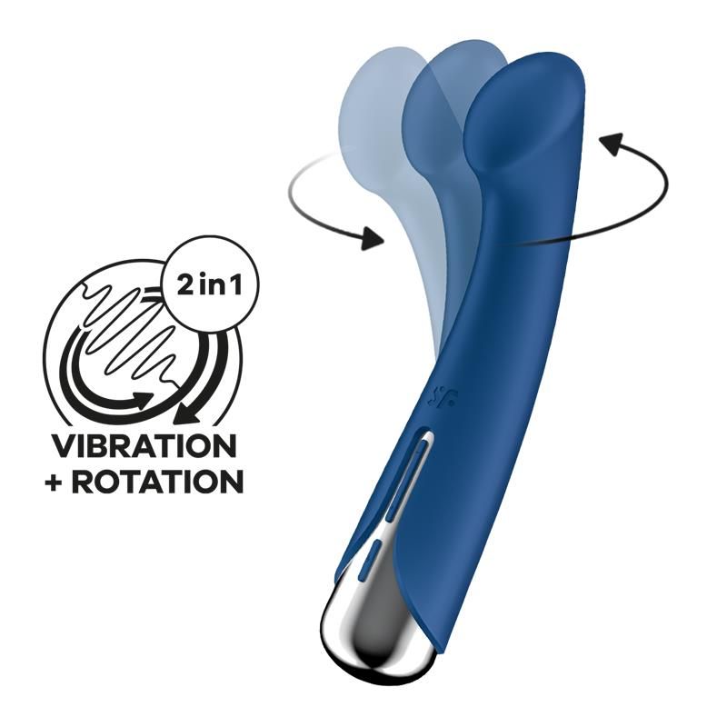 Spinning G-Spot 1 Vibe and Rotator Blue Spinning G-Spot 1 Vibe and Rotator Blue
