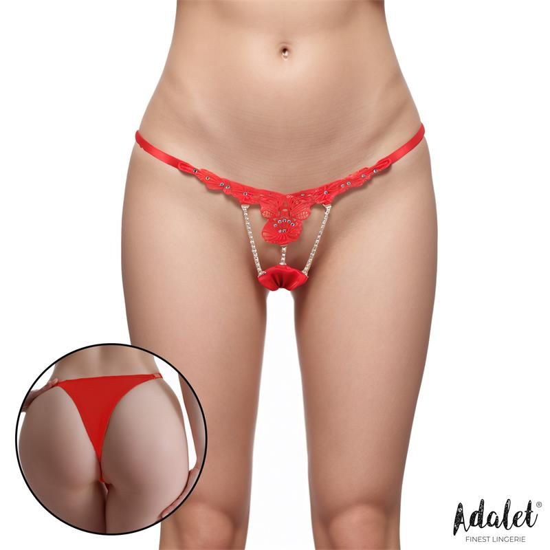 Sophie Lace Thong with Breads - Taglia L/XL Sophie Lace Thong with Breads - Taglia L/XL