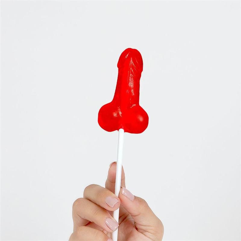 Strawberry Penis-Shaped Lollipop Strawberry Penis-Shaped Lollipop