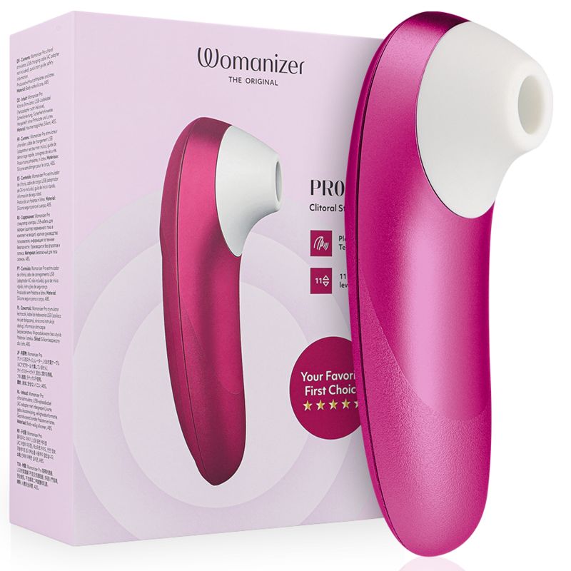 WOMANIZER - STIMOLATORE CLITORIDEO PRO VIBRANTE ROSA WOMANIZER - STIMOLATORE CLITORIDEO PRO VIBRANTE ROSA