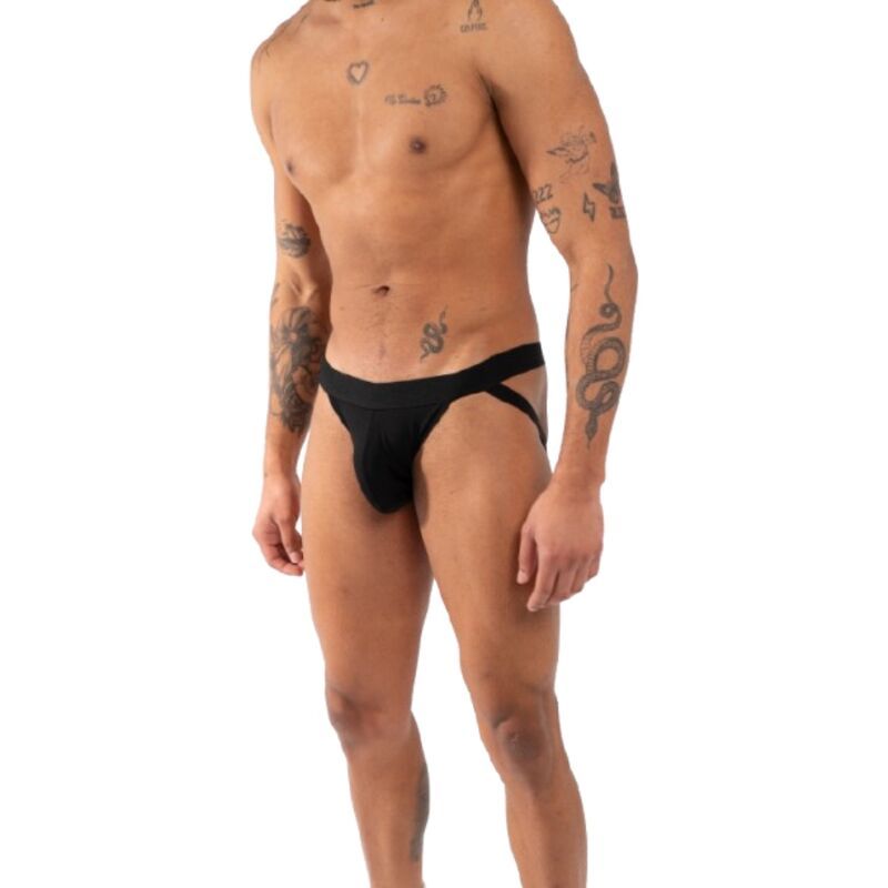 BURN - 011 DOUBLE BLACK JOCK XL BURN - 011 DOUBLE BLACK JOCK XL