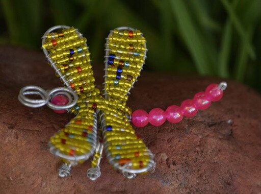 Hand beaded Dragonfly