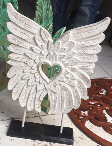 Carved Angel wings