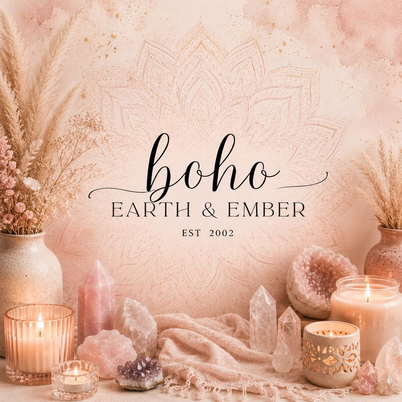 Boho Earth &amp; Ember Candle Range
