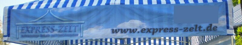 Bedruckte Banner