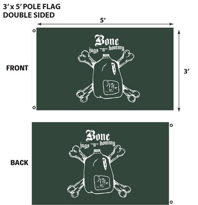 Burling Bone Jugs -n- Hominy 3' x 5' Flag