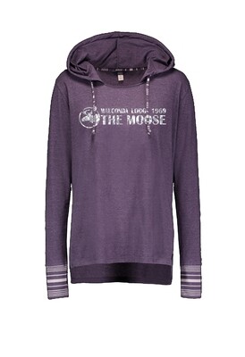 The Moose Women's Hooded LS with Glitter