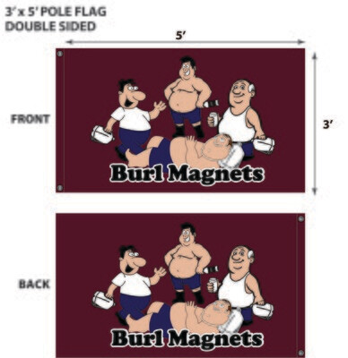 Burling Burl Magnets 3' x 5' Flag