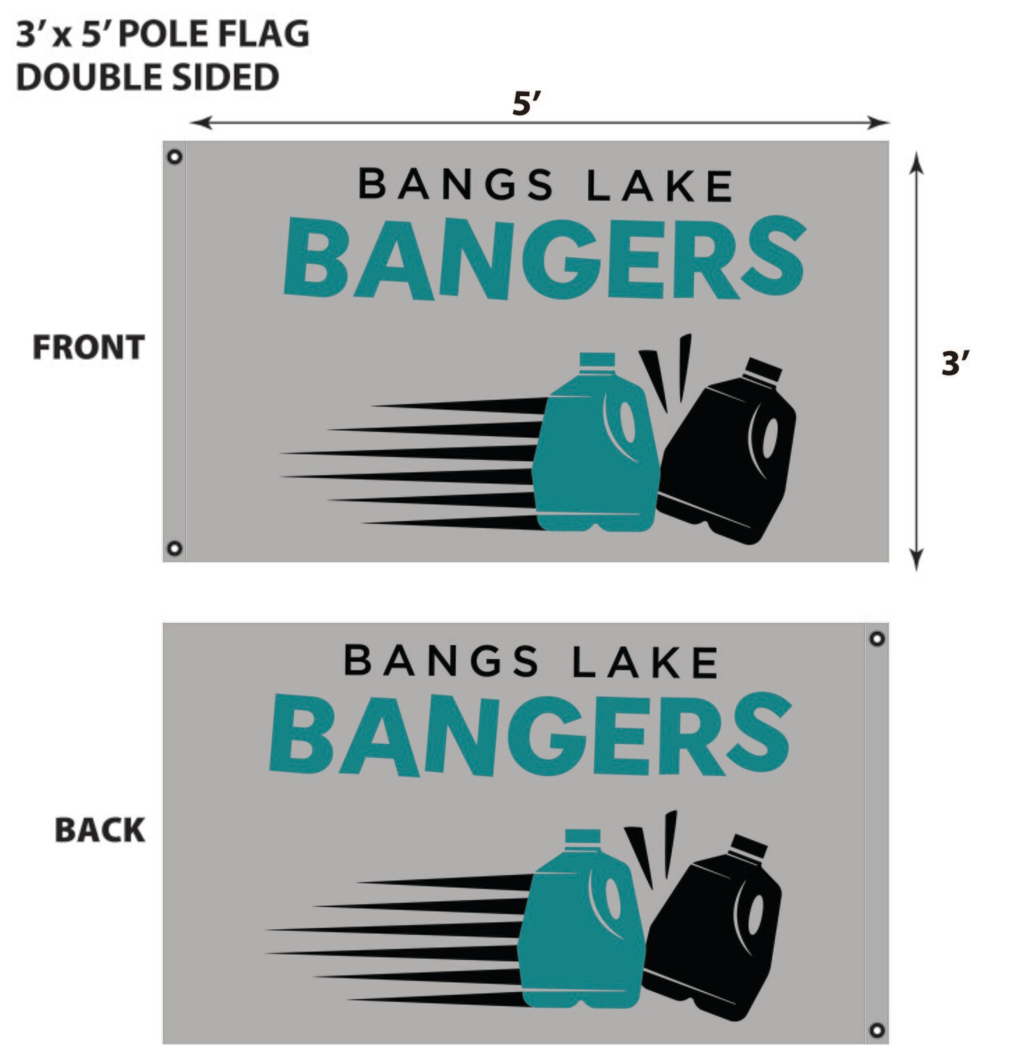 Burling Bangs Lake Bangers 3&#39; x 5&#39; Flag