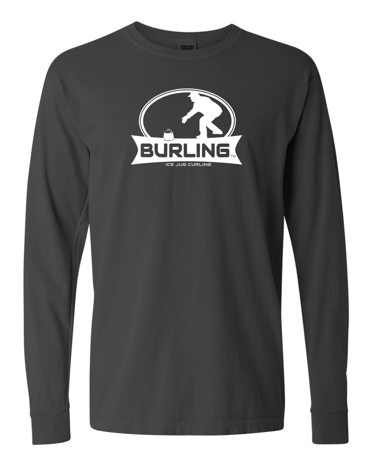 Burling Men's Charcoal Grey Long Sleeve T-shirt