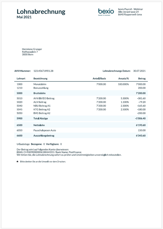 Salary slips