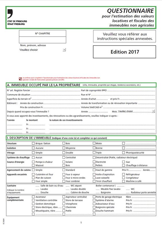Tax valuation of buildings