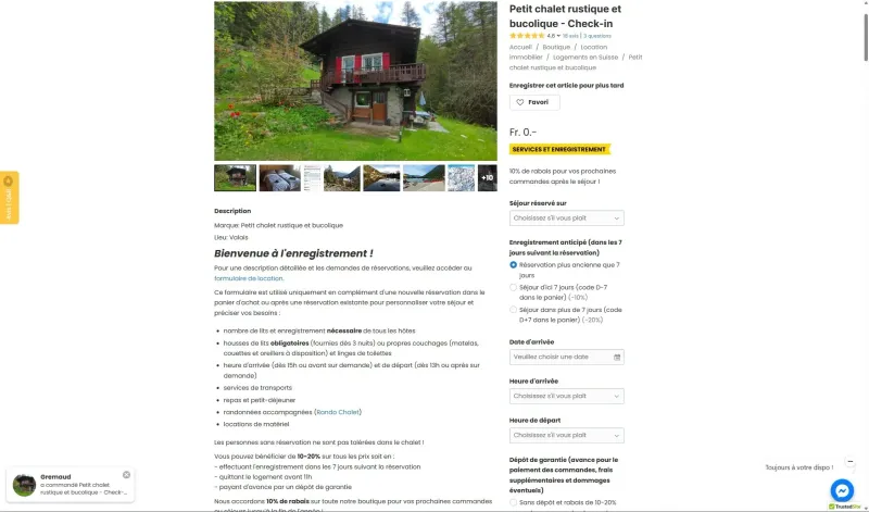 Your accommodation instructions page