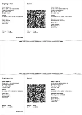 Papiers QR-facture