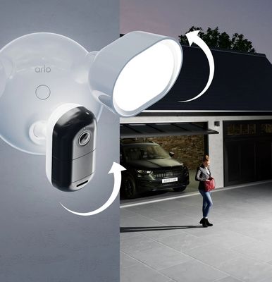 Caméra de surveillance extérieure filaire Arlo Floodlight