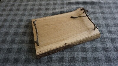 Servierbrett Holz mit Griff #95