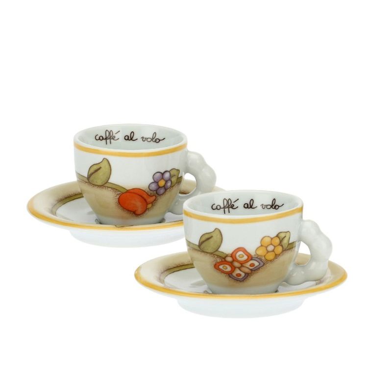 Set 2 Tazzine Caffè con Piattino THUN