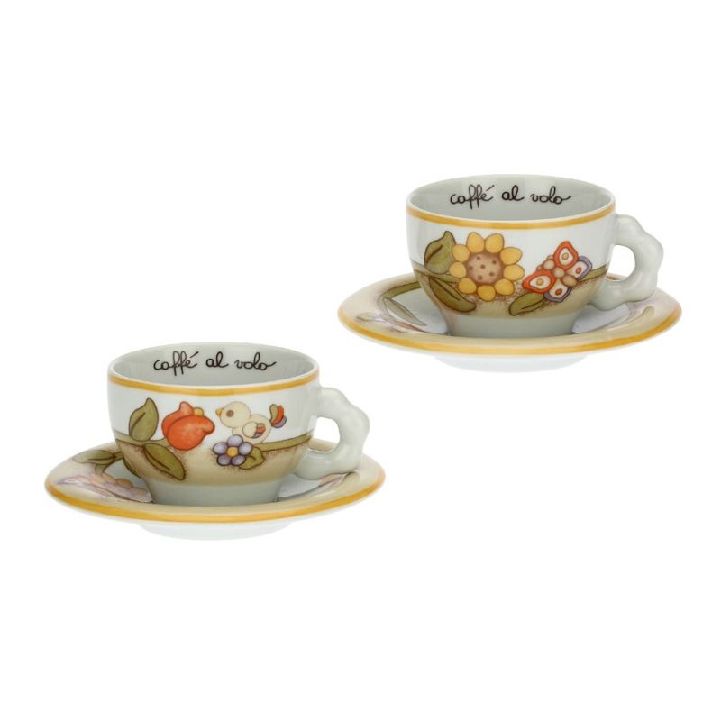 Set 2 Tazze Cappuccino con piattino THUN