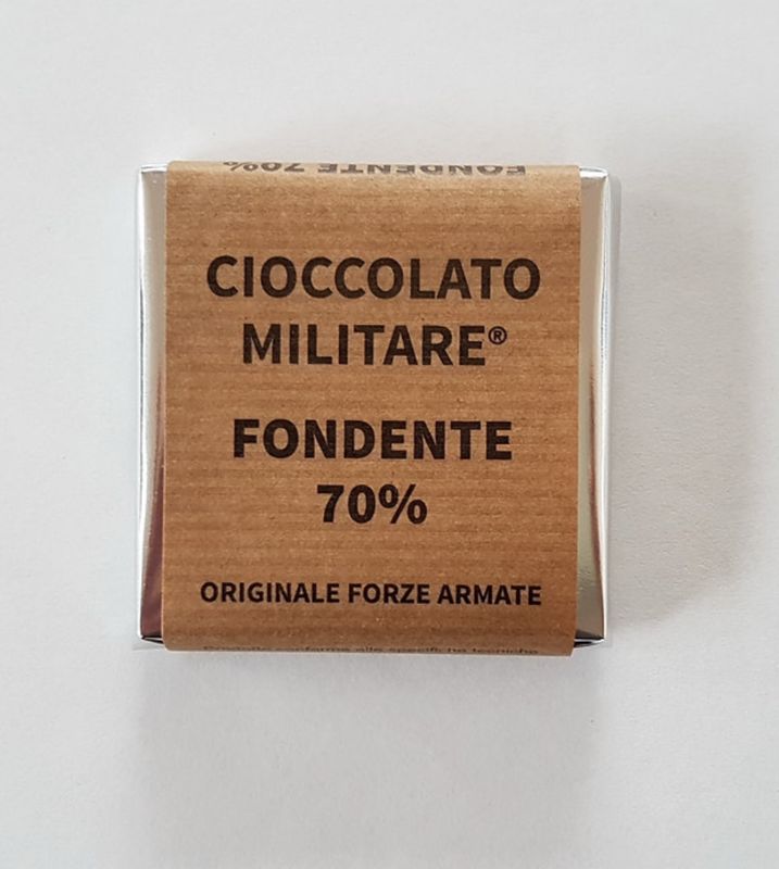 Cioccolato Militare Fondente 70% - Dado 25 gr