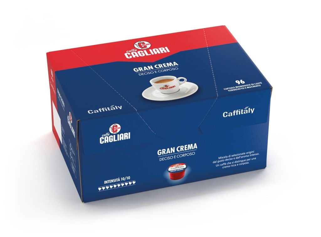 Box Risparmio 96 Capsule Gran Crema Cagliari - Caffitaly system