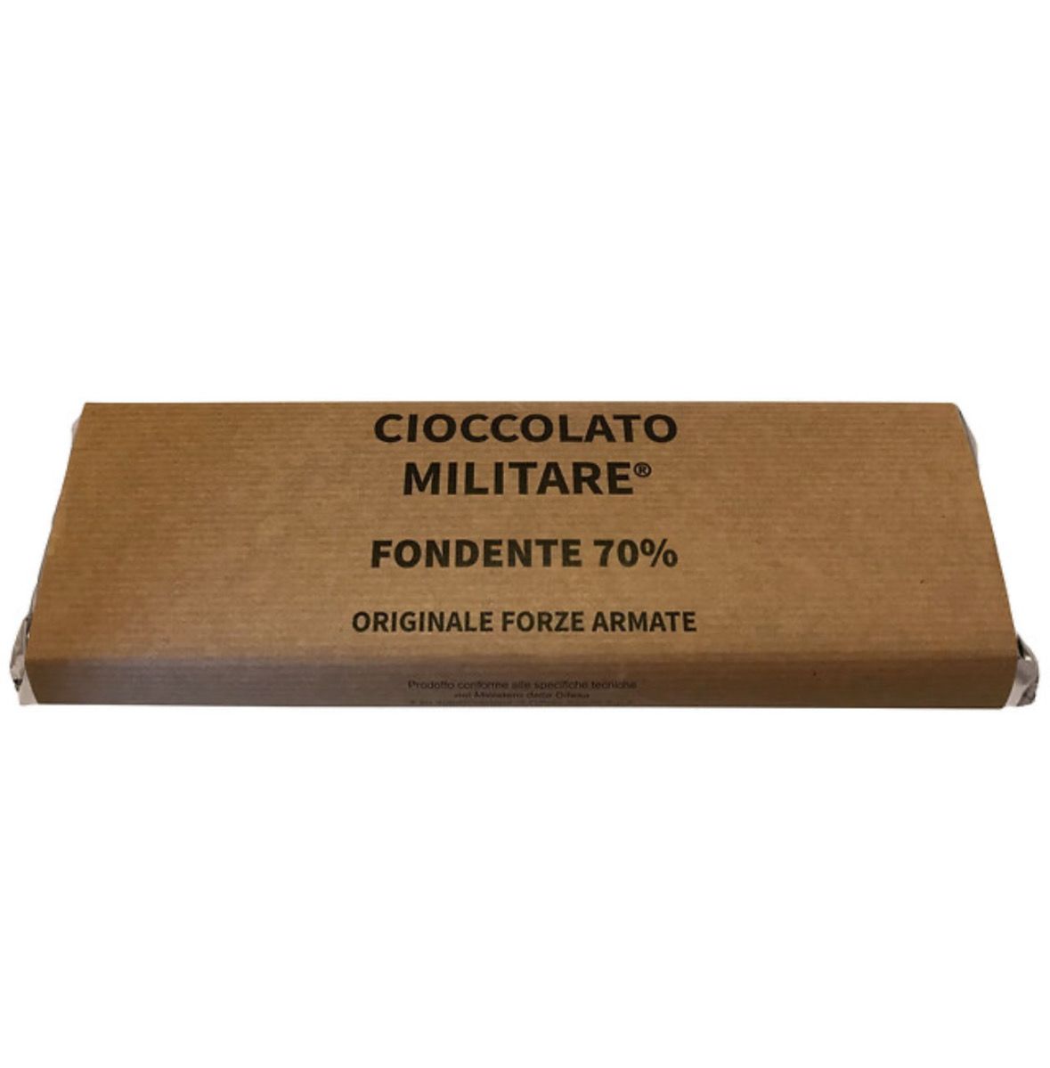 Cioccolato Militare Fondente 70% - Stecca 300 gr