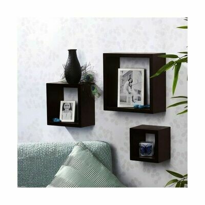 Modern Decor 3 Boxes Shelfs Black Modern Decor 3 Boxes Shelfs Black