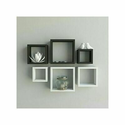 Modern Decor Boxes Shelf. Black And White - 6 Pcs Modern Decor Boxes Shelf. Black And White - 6 Pcs