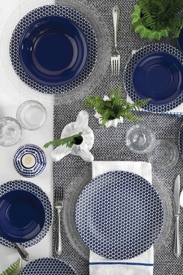 Kütahya Porcelain Nanoceram 24 Piece Dinner Set 89029 Navy Blue Kütahya Porcelain Nanoceram 24 Piece Dinner Set 89029 Navy Blue