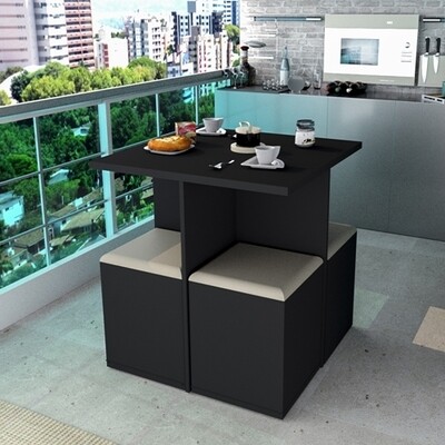 Sweetest Square Table set Black Sweetest Square Table set Black