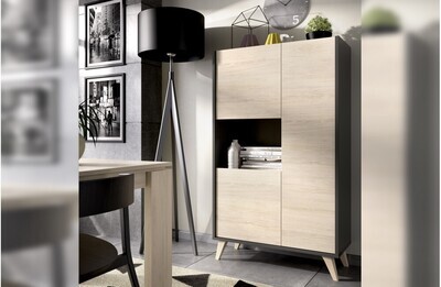 Nordic style vertical display cabinet