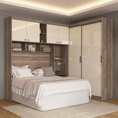 Compact wardrobe 6 Doors 5 Drawers 7 Niches