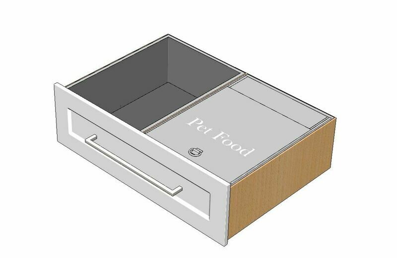 Combo Pet Storage Insert & Drawer Liner Insert Combo Pet Storage Insert & Drawer Liner Insert
